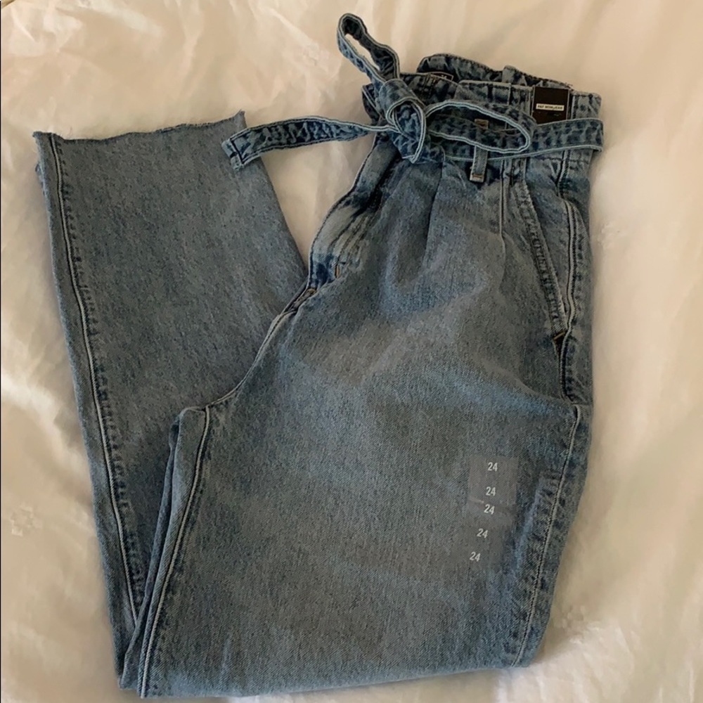 Abercrombie trash bag pants